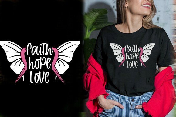 FAITH HOPE LOVE Vector T-Shirt Design Review