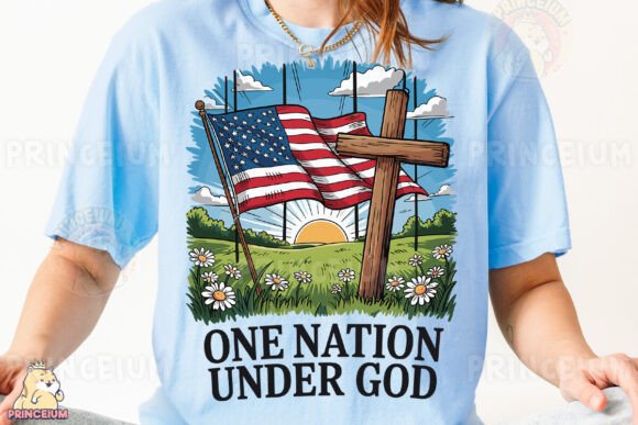 One Nation Under God Cross SVG: A Faithful Blend for Embroidery Projects
