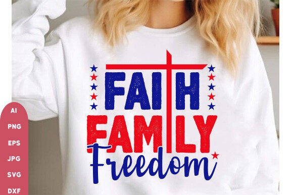 Review of Faith Family Freedom Patriotic Proud Chr Embroidery Design