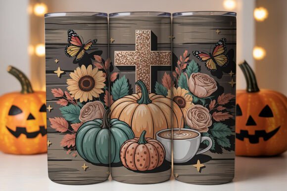 Rustic Fall Faith Tumbler Wrap Design Review